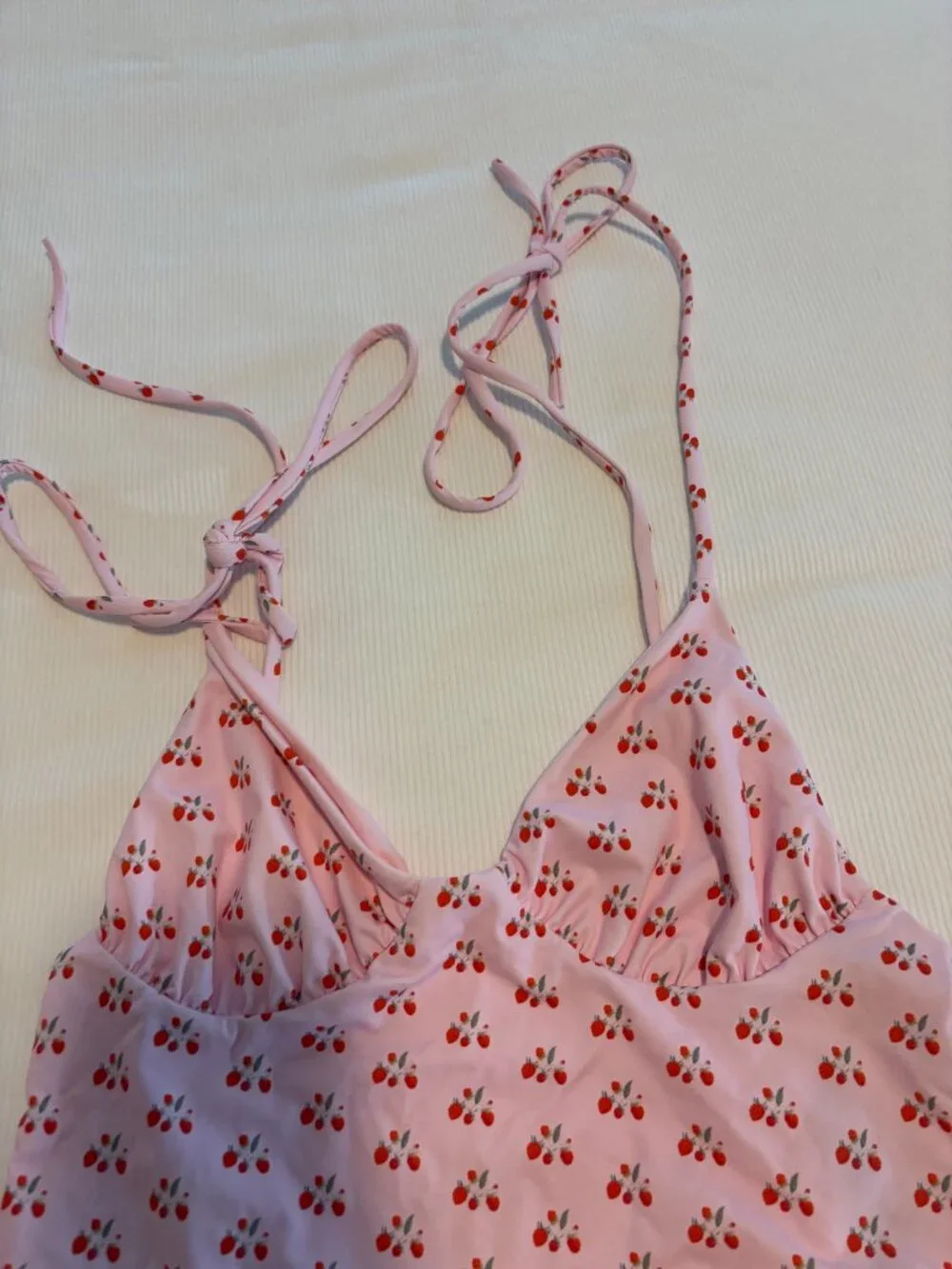 Frankies Bikinis Otis Cheeky One Piece Swimsuit Color: Baby Berry Size Medium